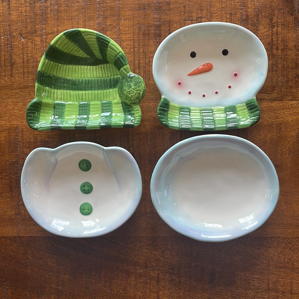 Snowman Mini Plates ☃️ - Picture 2 of 9